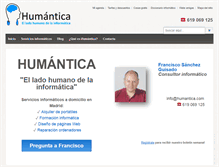 Tablet Screenshot of humantica.com